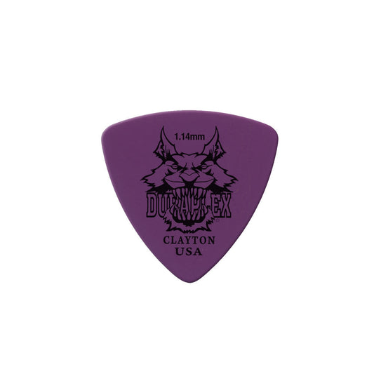 Clayton CLADXRT114 Duraplex Rounded Triangle Guitar Picks (1.14mm) - 12pk