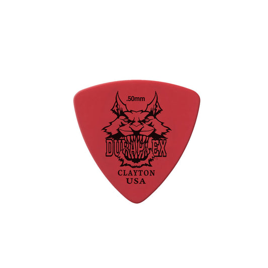 Clayton CLADXRT50 Duraplex Rounded Triangle Guitar Picks (0.50mm) - 12pk