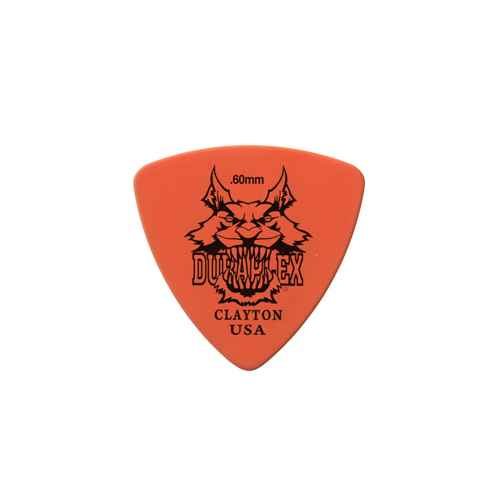 Clayton CLADXRT60 Duraplex Rounded Triangle Guitar Picks (0.60mm) - 12pk