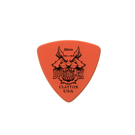 Clayton CLADXRT60 Duraplex Rounded Triangle Guitar Picks (0.60mm) - 12pk