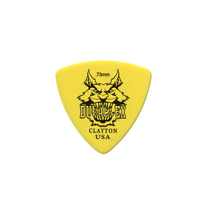 Clayton CLADXRT73 Duraplex Rounded Triangle Guitar Picks (0.73mm) - 12pk