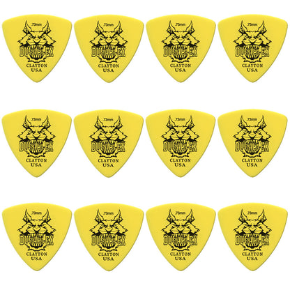 Clayton CLADXRT73 Duraplex Rounded Triangle Guitar Picks (0.73mm) - 12pk