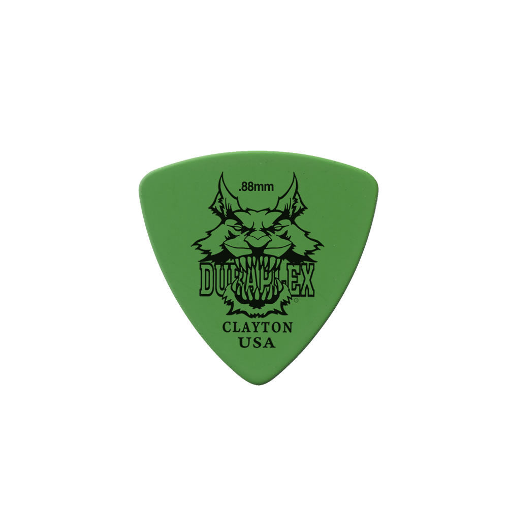 Clayton CLADXRT88 Duraplex Rounded Triangle Guitar Picks (0.88mm) - 12pk