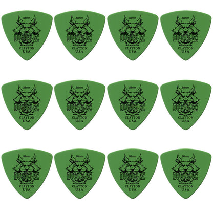 Clayton CLADXRT88 Duraplex Rounded Triangle Guitar Picks (0.88mm) - 12pk
