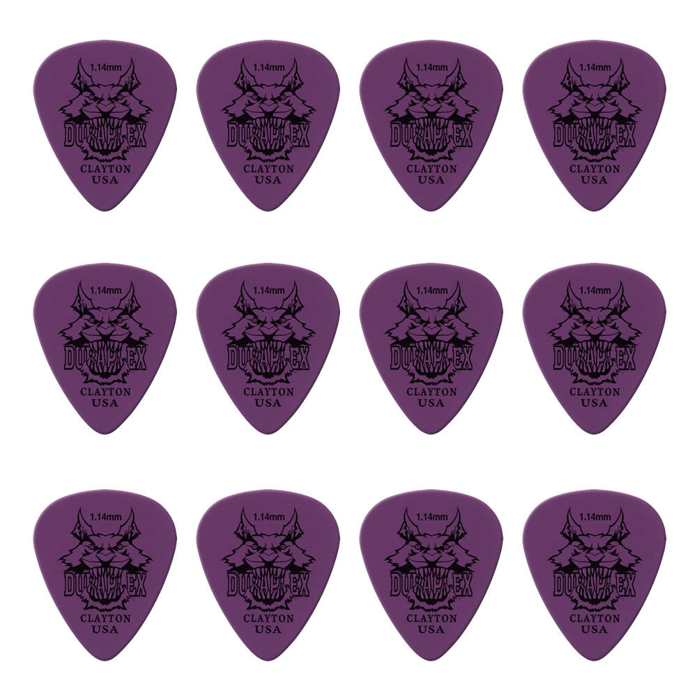Clayton CLADXS114 Duraplex Standard Guitar Picks (1.14mm) - 12pk