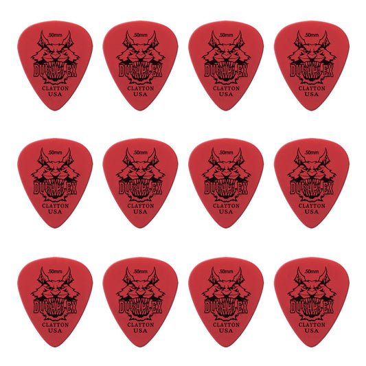 Clayton CLADXS50 Duraplex Standard Guitar Picks (0.50mm) - 12pk