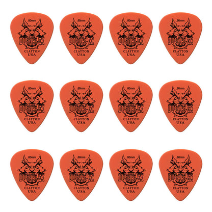 Clayton CLADXS60 Duraplex Standard Guitar Picks (0.60mm) - 12pk