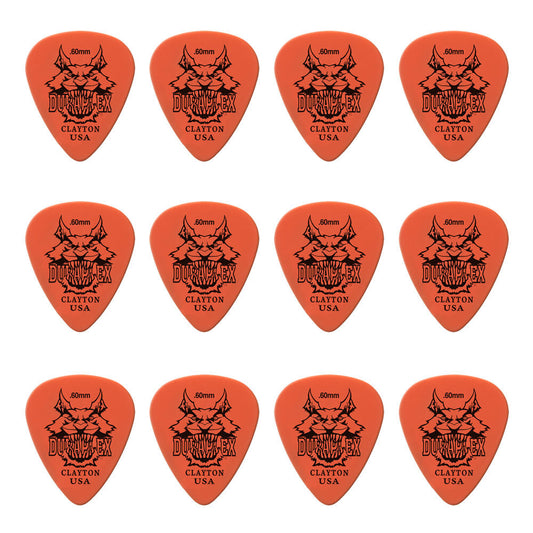 Clayton CLADXS60 Duraplex Standard Guitar Picks (0.60mm) - 12pk