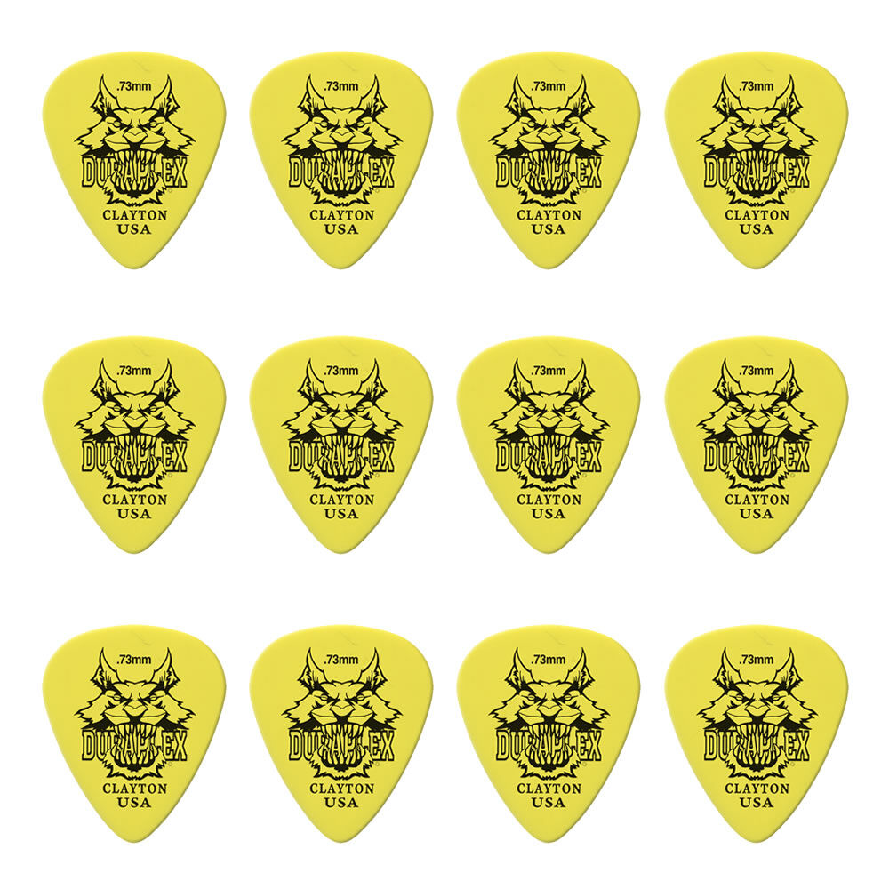 Clayton CLADXS73 Duraplex Standard Guitar Picks (0.73mm) - 12pk