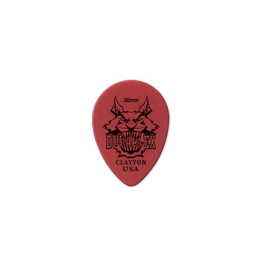 Clayton CLADXST50 Duraplex Small Teardrop Guitar Picks (0.50mm) - 12pk