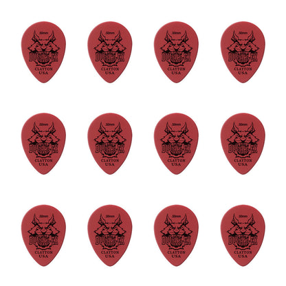 Clayton CLADXST50 Duraplex Small Teardrop Guitar Picks (0.50mm) - 12pk