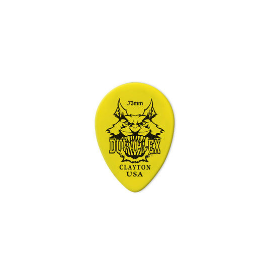 Clayton CLADXST73 Duraplex Small Teardrop Guitar Picks (0.73mm) - 12pk