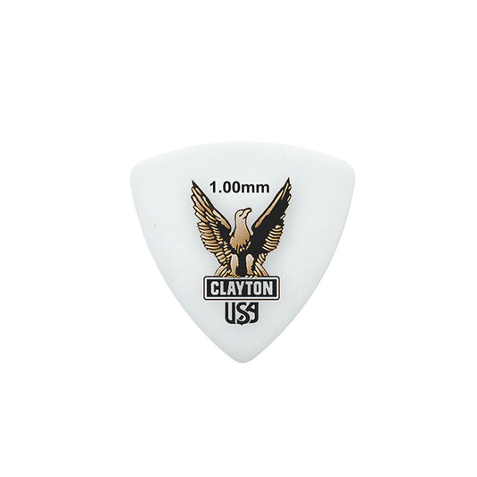 Clayton CLART100 Acetal Eagle Rounded Triangle Guitar Picks (1.00mm) - 12pk