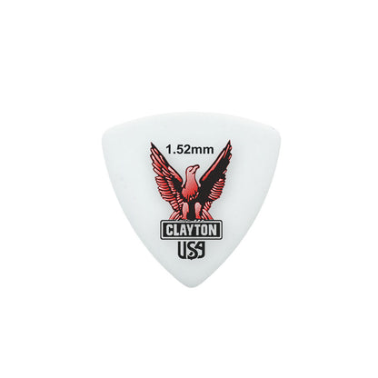 Clayton CLART152 Acetal Eagle Rounded Triangle Guitar Picks (1.52mm) - 12pk