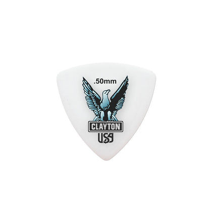 Clayton CLART50 Acetal Eagle Rounded Triangle Guitar Picks (0.50mm) - 12pk