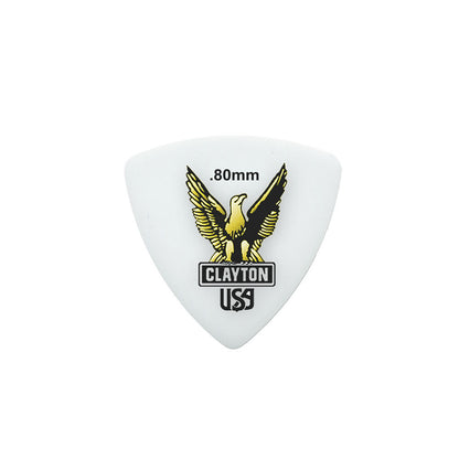 Clayton CLART80 Acetal Eagle Rounded Triangle Guitar Picks (0.80mm) - 12pk