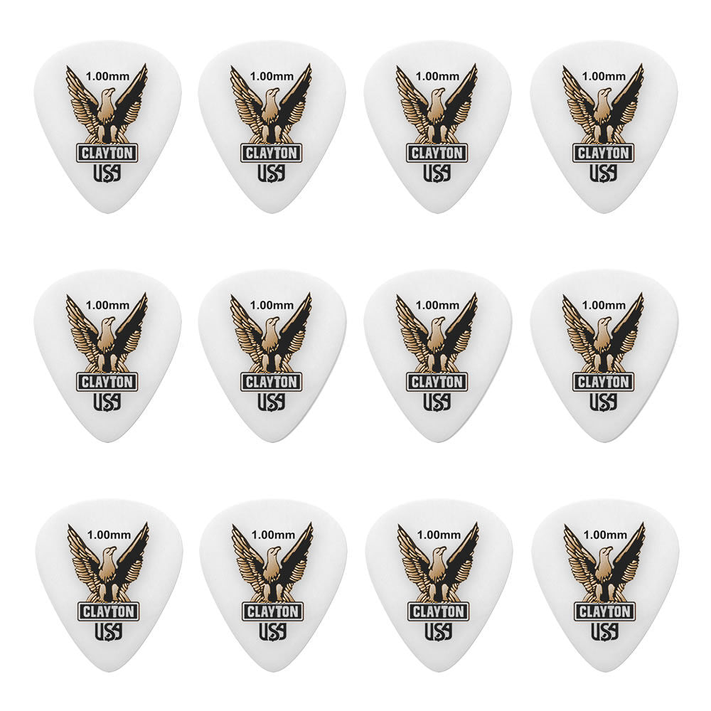 Clayton CLAS100 Acetal Eagle Standard Guitar Picks (1.00mm) - 12pk