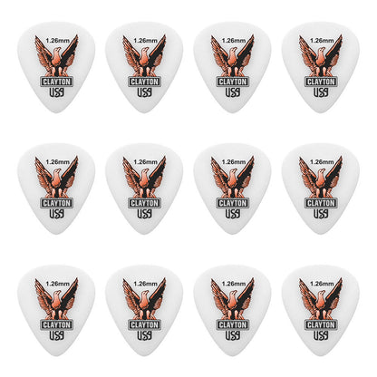 Clayton CLAS126 Acetal Eagle Standard Guitar Picks (1.26mm) - 12pk
