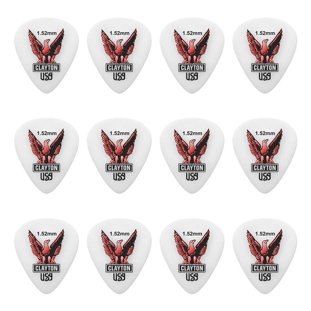 Clayton CLAS152 Acetal Eagle Standard Guitar Picks (1.52mm) - 12pk