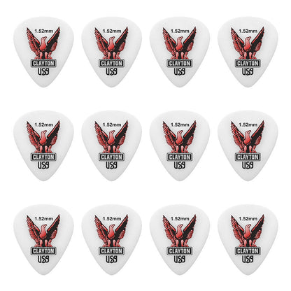 Clayton CLAS152 Acetal Eagle Standard Guitar Picks (1.52mm) - 12pk