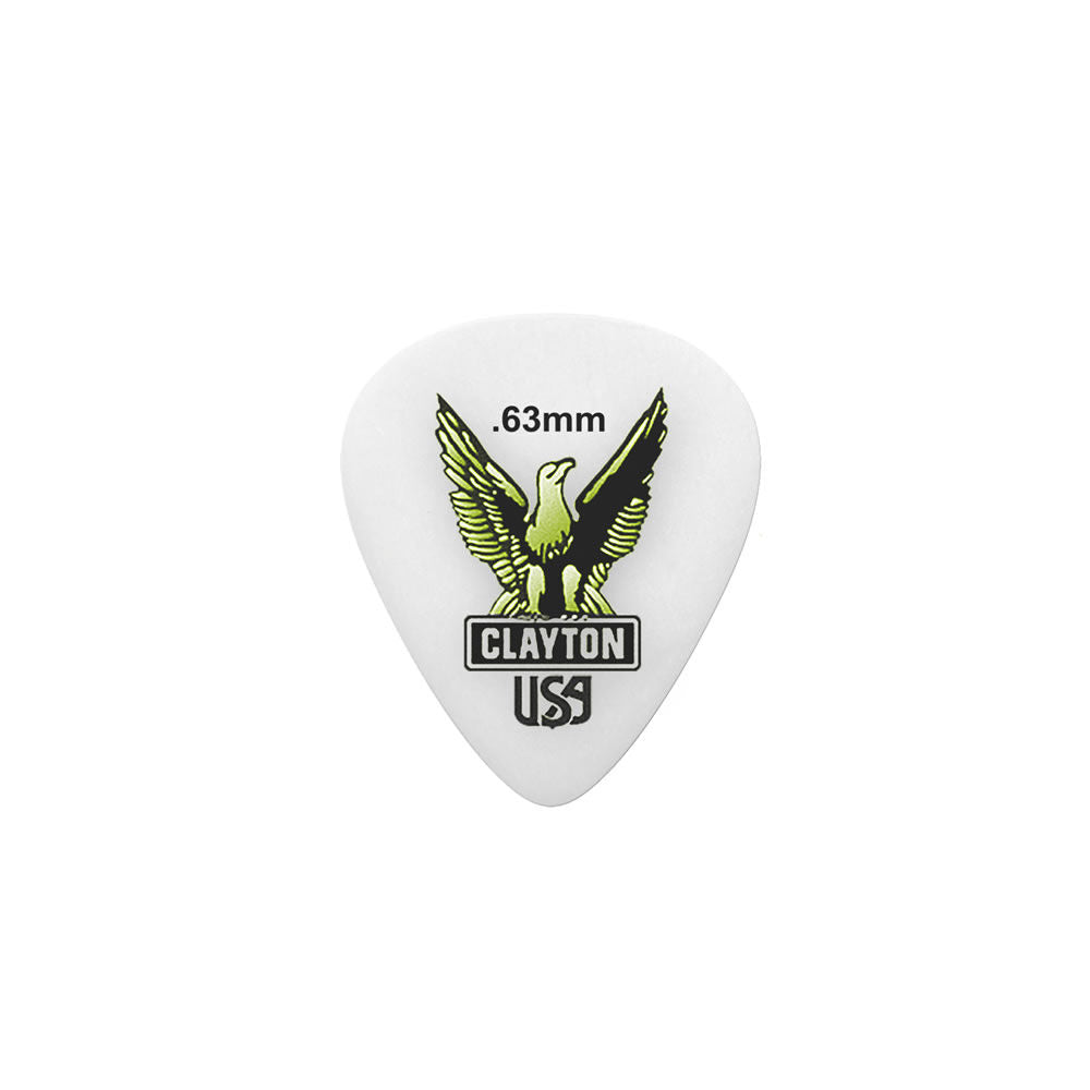 Clayton CLAS63 Acetal Eagle Standard Guitar Picks (0.63mm) - 12pk