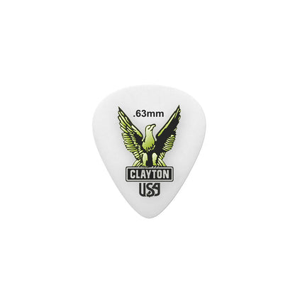Clayton CLAS63 Acetal Eagle Standard Guitar Picks (0.63mm) - 12pk