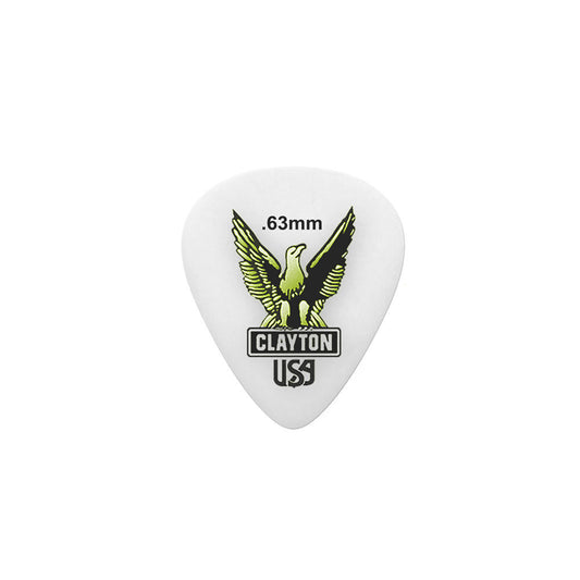 Clayton CLAS63 Acetal Eagle Standard Guitar Picks (0.63mm) - 12pk