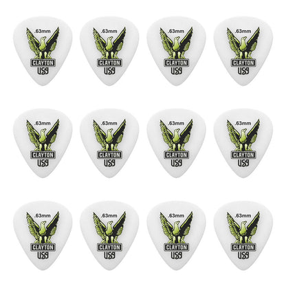 Clayton CLAS63 Acetal Eagle Standard Guitar Picks (0.63mm) - 12pk