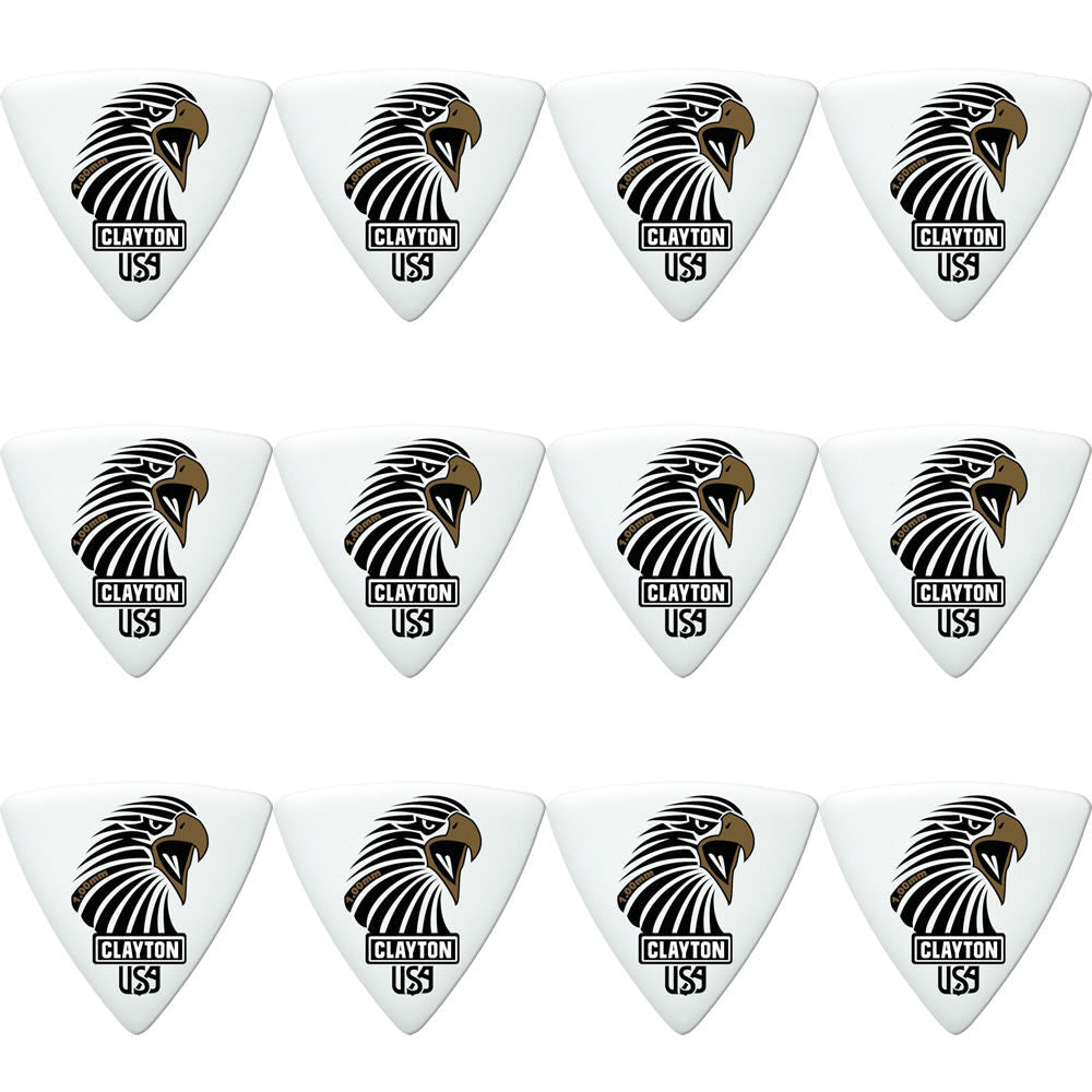 Clayton CLASART100 Acetal Eagle Sharp Triangle Guitar Picks (1.00mm) - 12pk