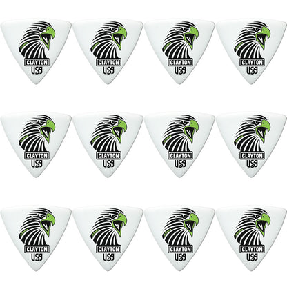 Clayton CLASART63 Acetal Eagle Sharp Triangle Guitar Picks (0.63mm) - 12pk