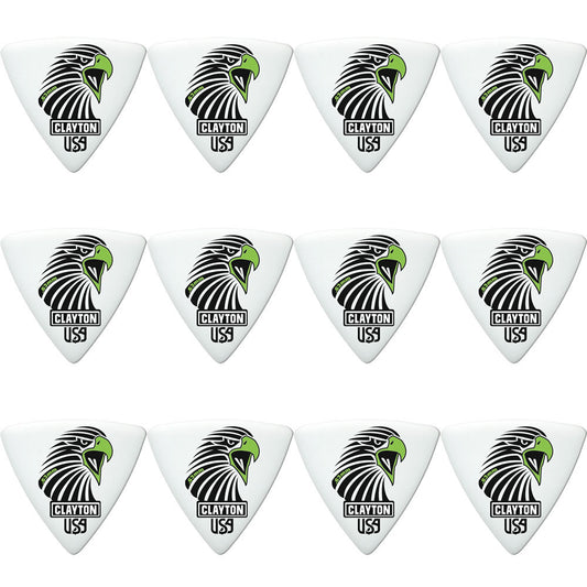 Clayton CLASART63 Acetal Eagle Sharp Triangle Guitar Picks (0.63mm) - 12pk