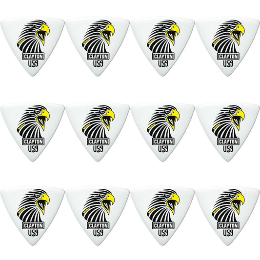 Clayton CLASART80 Acetal Eagle Sharp Triangle Guitar Picks (0.80mm) - 12pk