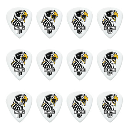 Clayton CLASAS126 Acetal Eagle Sharp Standard Guitar Picks (1.26mm) - 12pk