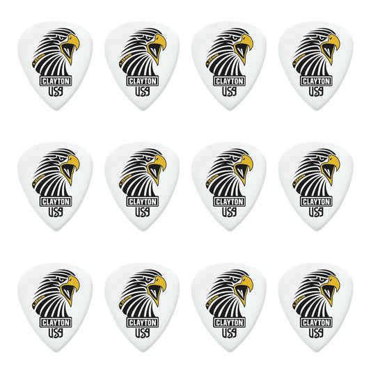 Clayton CLASAS126 Acetal Eagle Sharp Standard Guitar Picks (1.26mm) - 12pk
