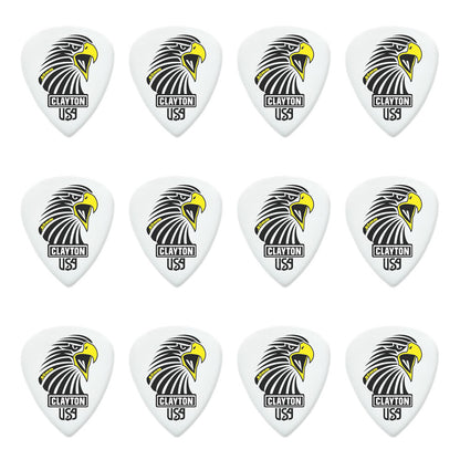 Clayton CLASAS80 Acetal Eagle Sharp Standard Guitar Picks (0.80mm) - 12pk