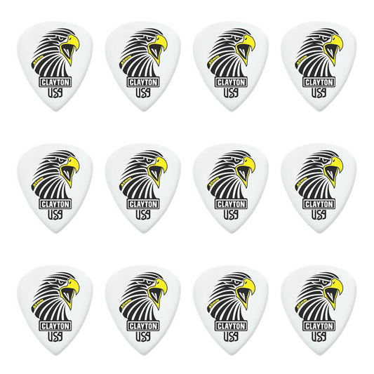 Clayton CLASAS80 Acetal Eagle Sharp Standard Guitar Picks (0.80mm) - 12pk