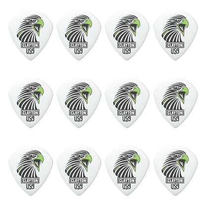 Clayton CLASAST63 Acetal Eagle Sharp Teardrop Guitar Picks (0.63mm) - 12pk