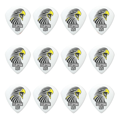 Clayton CLASAST80 Acetal Eagle Sharp Teardrop Guitar Picks (0.80mm) - 12pk