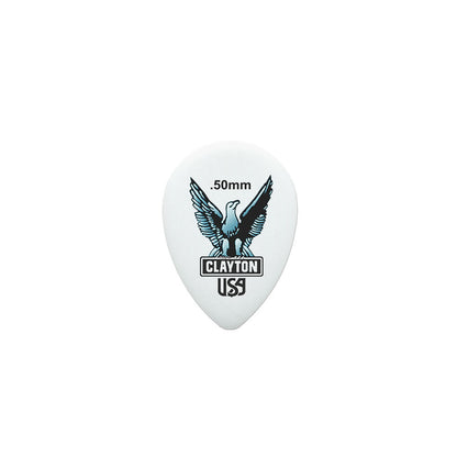 Clayton CLAST50 Acetal Eagle Small Teardrop Guitar Picks (0.50mm) - 12pk