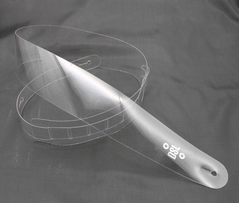DSL CLEAR25 PVC Clear 2.5 Inch Guitar Strap