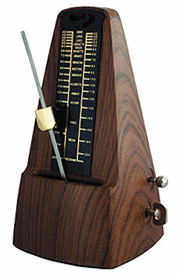 Cherry CM30DARK Metronome with Metal Mechanism & Bell in Dark Walnut Plastic Casing
