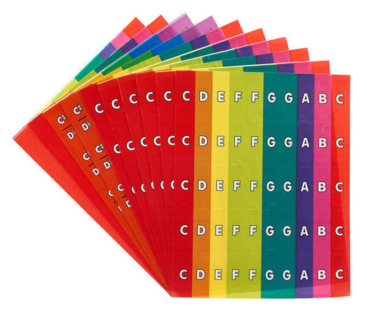 Chroma-Notes CNS1 Diatonic & Chromatic Stick Ons