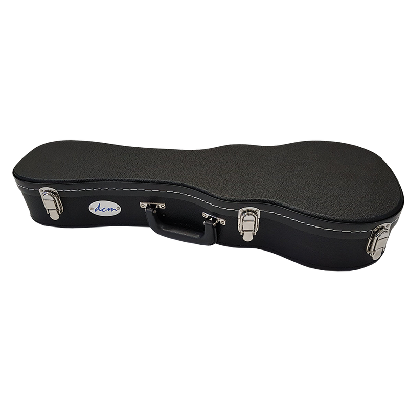 DCM DCMBKW-S Soprano Black Ukulele Wood Case