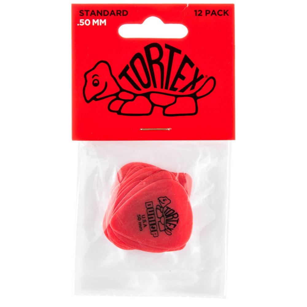 Dunlop JPTF50 Red .50 Tortex Flow Standard Picks (12 Pack)