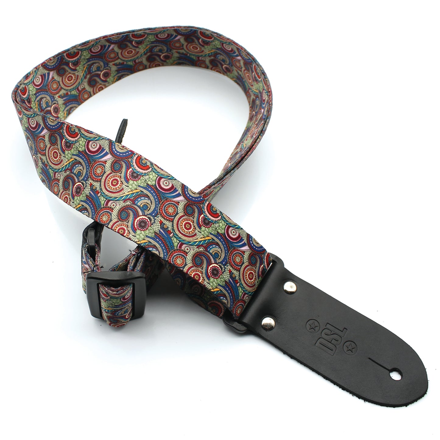 DSL DP20-PAIS-MX Mixed Paisley Digital Print Guitar Strap