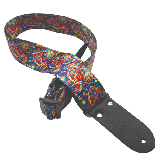 DSL DP20-PAIS-ALICE Alice Bright Mixed Digital Print Guitar Strap