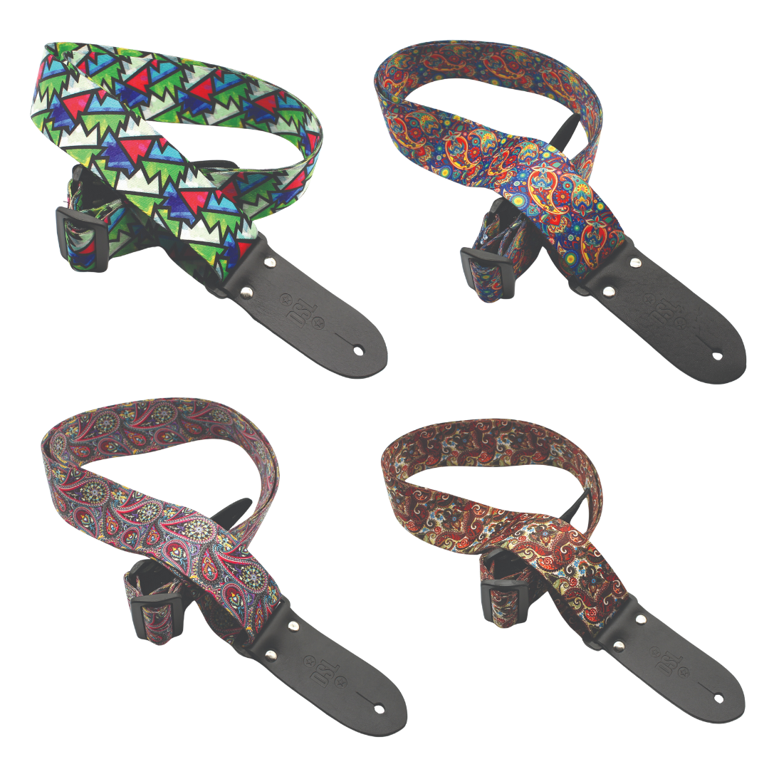 DSL DP20 Digital Print Guitar Straps (Assorted Colours)