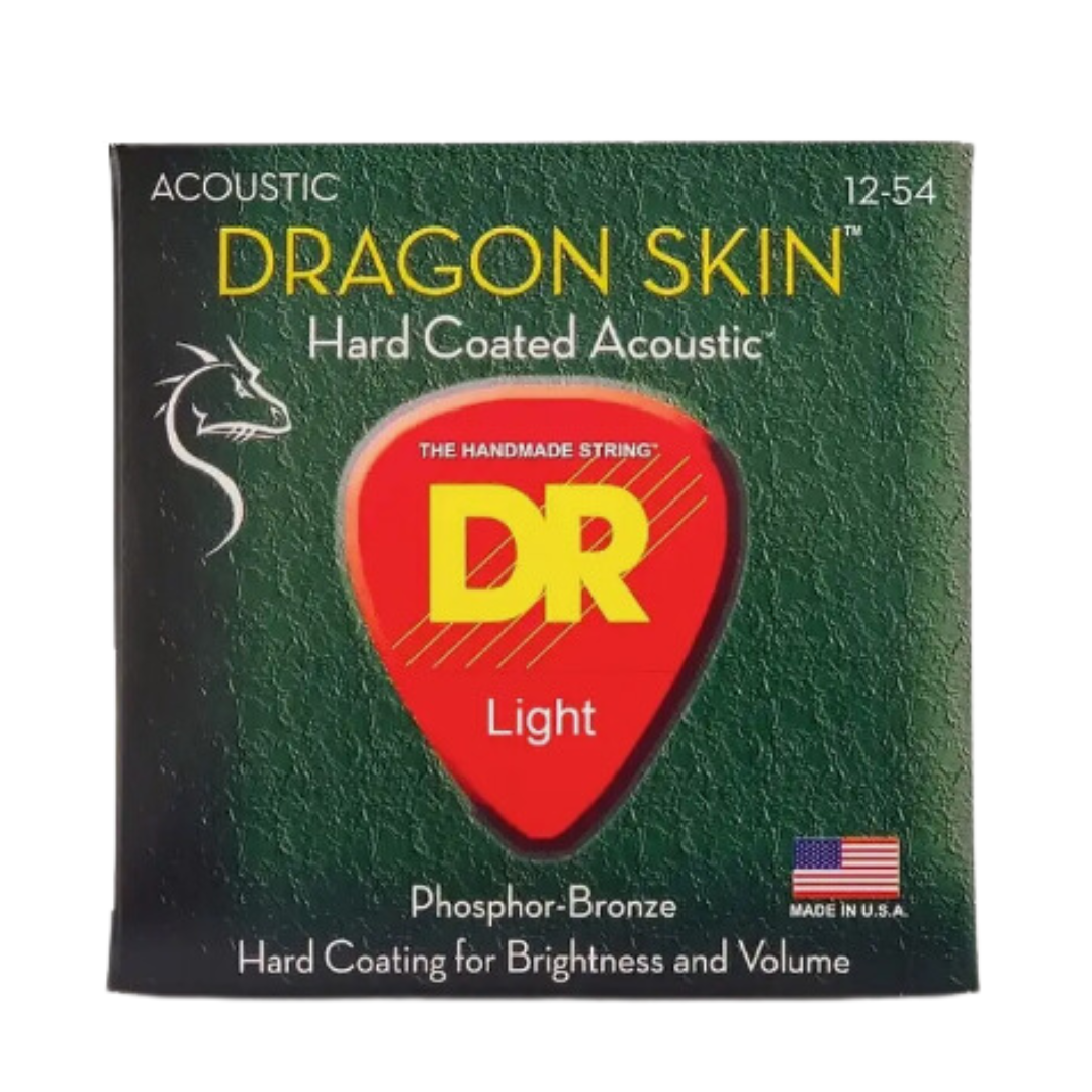 DR Dragon Skin Hard Coated Phosphor Bronze Acoustic Strings (Assorted Gauges)