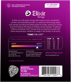 Elixir Nanoweb 80/20 Bronze Acoustic Guitar Strings E11027 Custom Light (11-52)