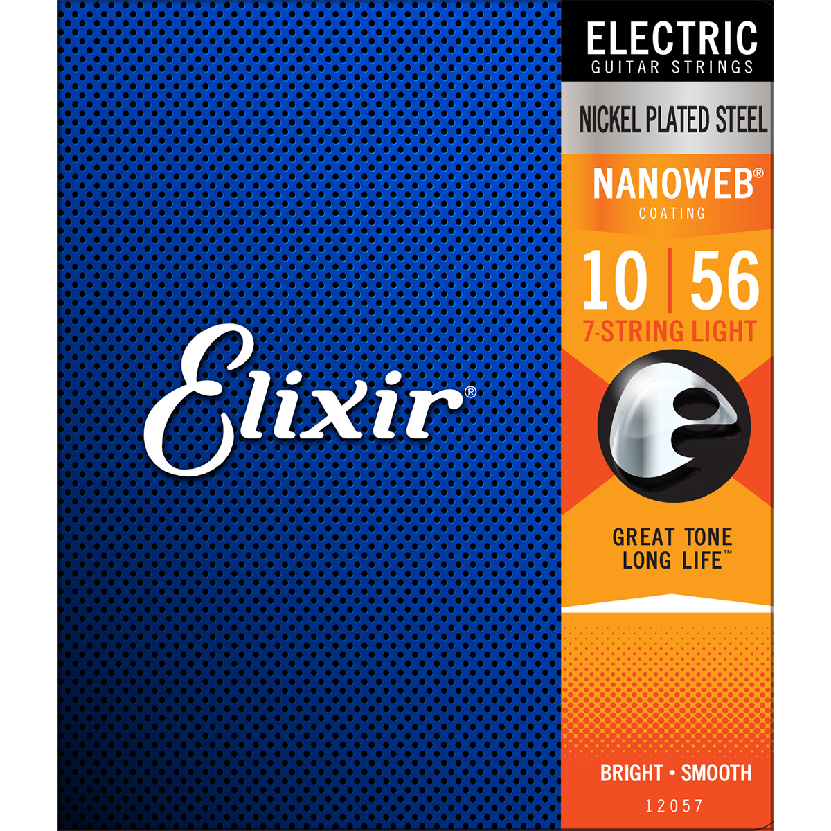 Elixir Nanoweb Nickel Plated Steel 7 String Set - Light 10-56